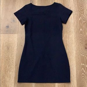 Navy shift dress